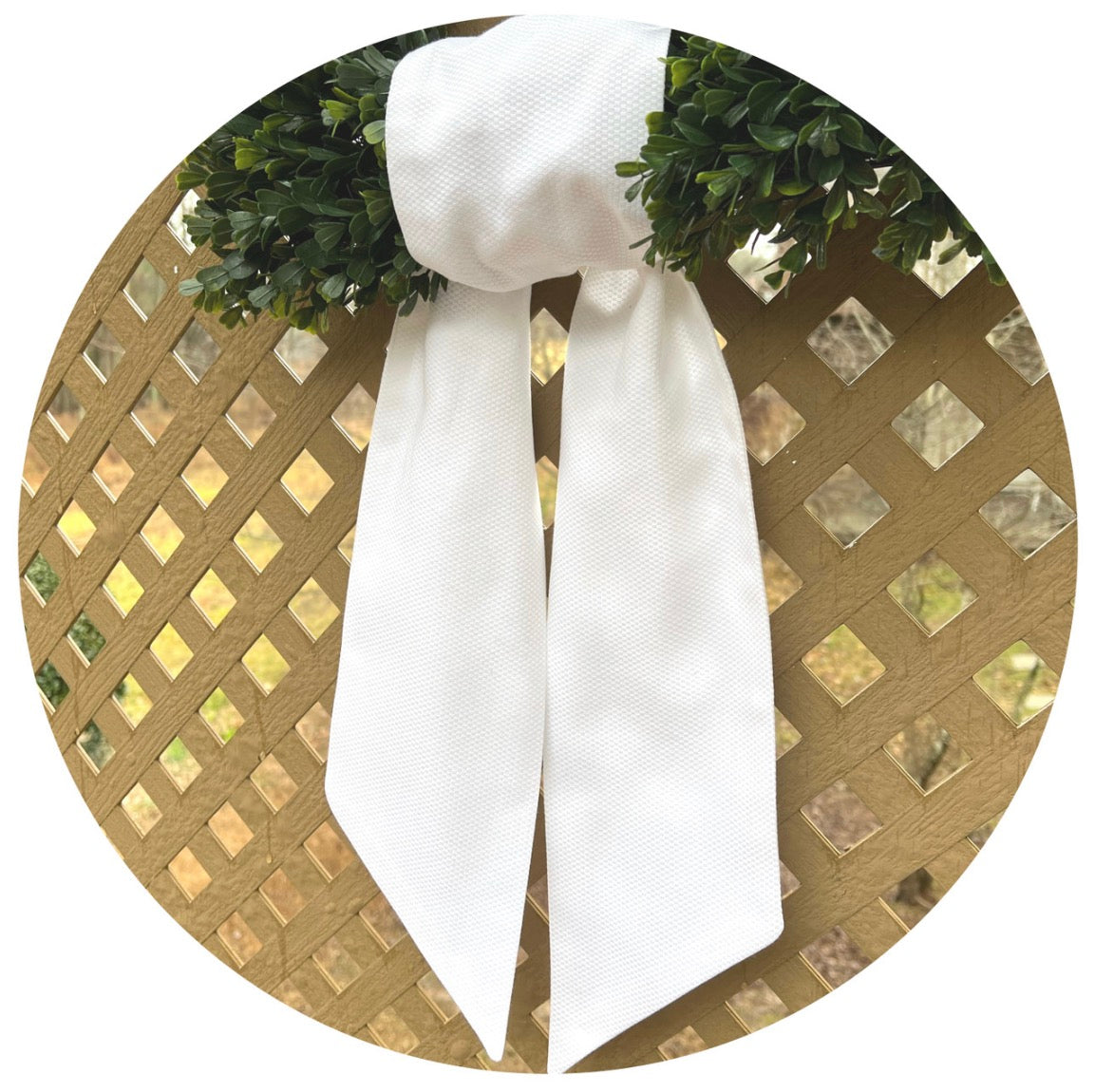 Pique Wreath Sash