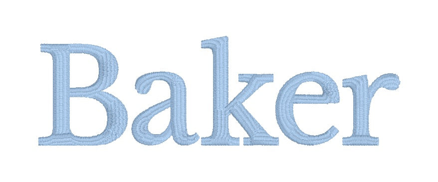 The Baker Font