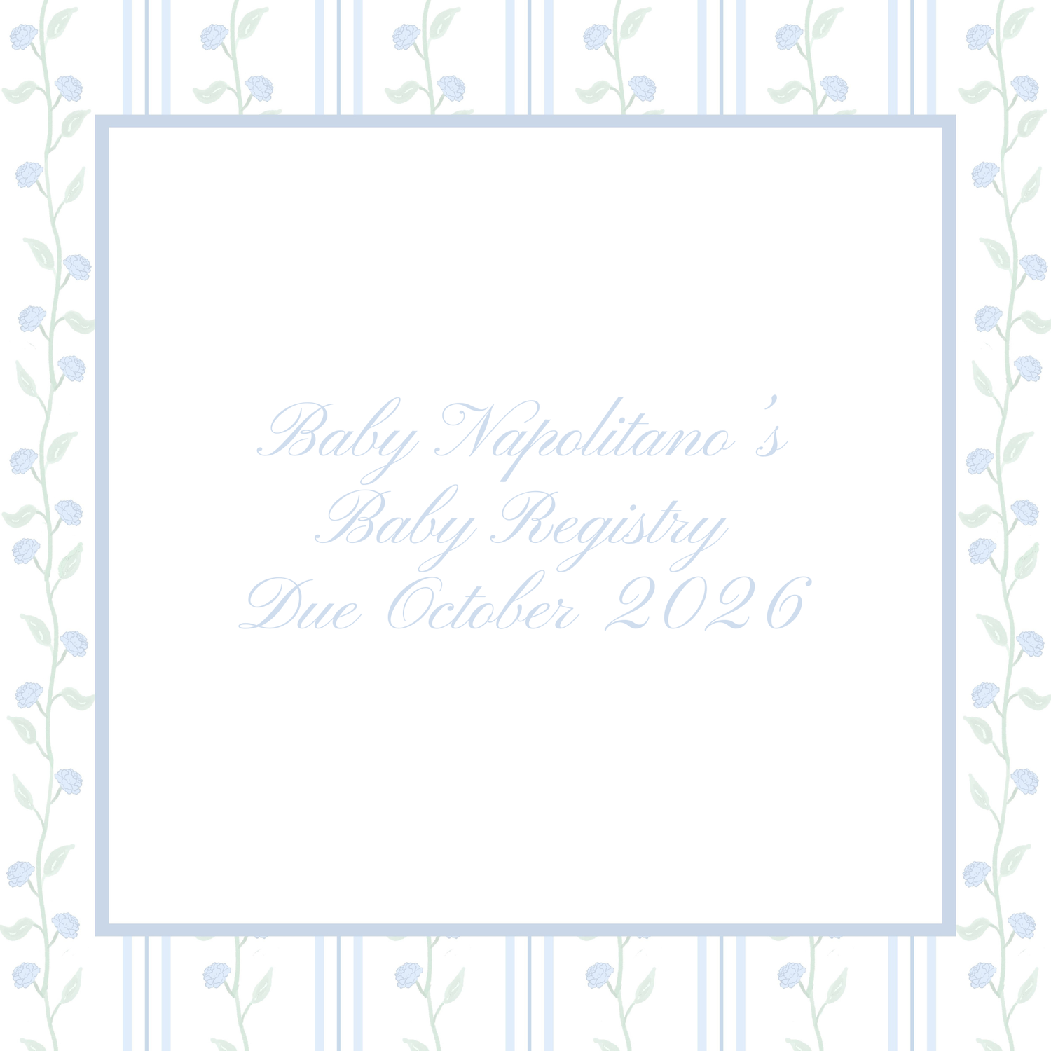 Baby Napolitano's Baby Registry