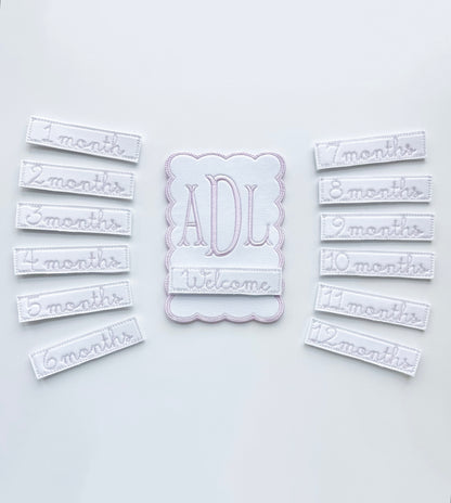 Milestone Card with Interchangeable Months