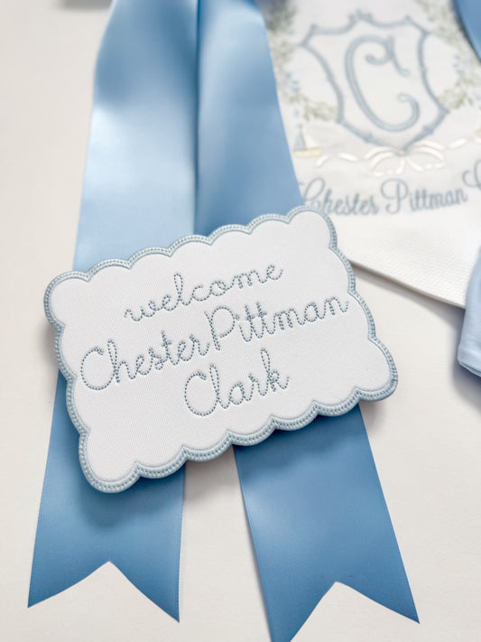 Heirloom Newborn Welcome Sign