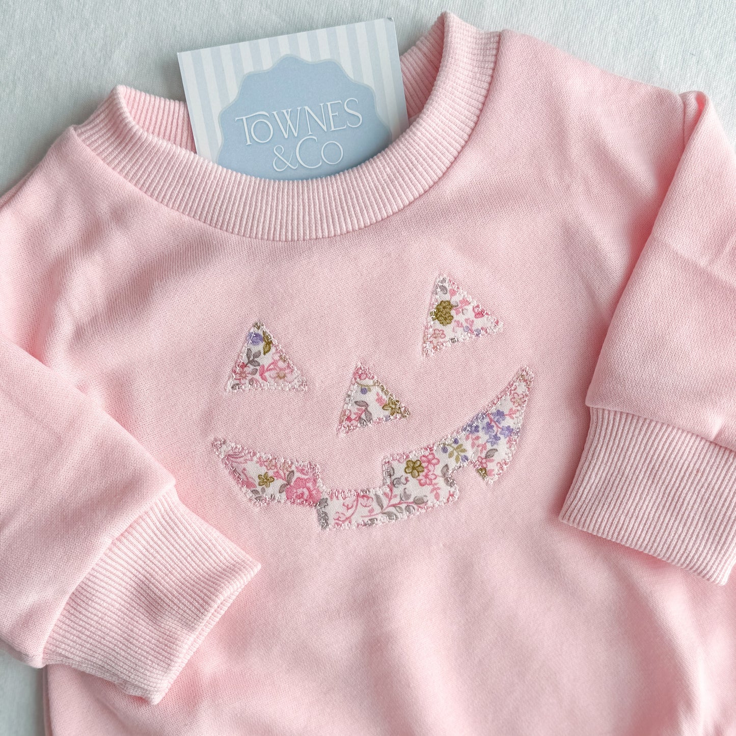 Pumpkin Face Sweatshirt Bubble