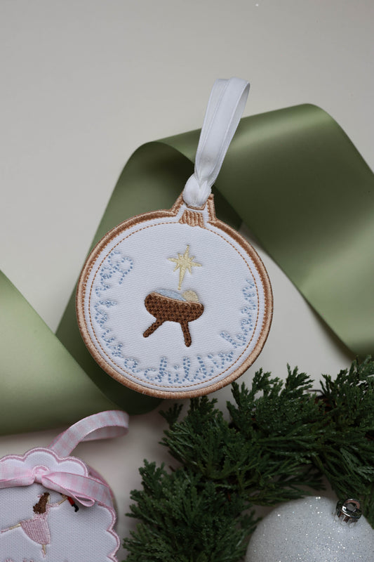 Nativity Heirloom Christmas Ornament