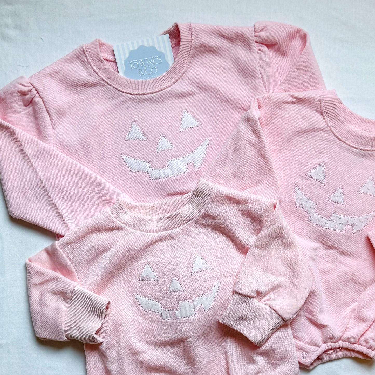 Pumpkin Face Puff Sleeve Sweatshirt