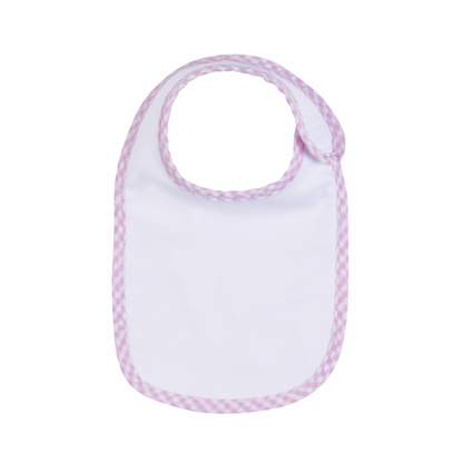 Bib w/ Gingham Trim