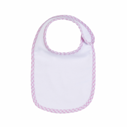 Bib w/ Gingham Trim