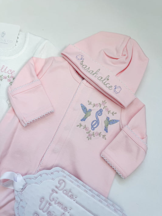 Cotton Footie w/ Picot Trim