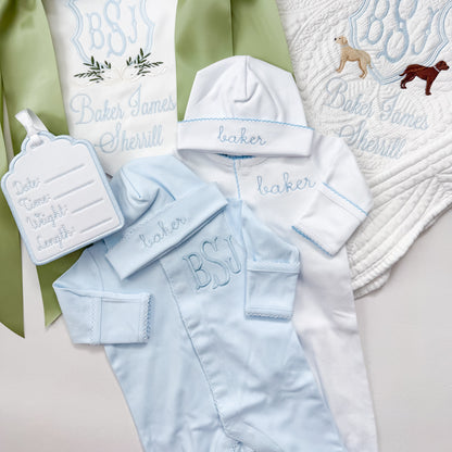 Cotton Footie w/ Picot Trim