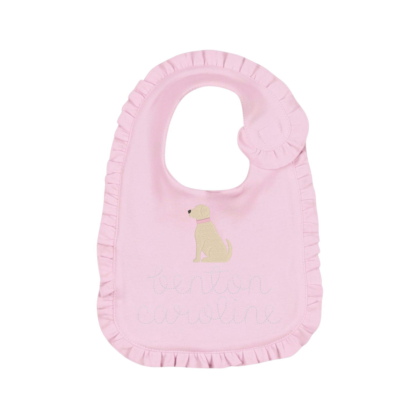 Pink Ruffle Bib