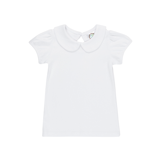 Short Sleeve Peter Pan Shirt w/ Puff Sleeve