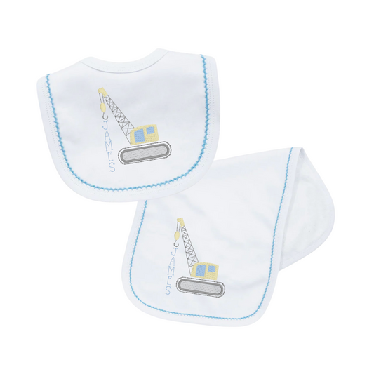 Bib & Burp Cloth Set