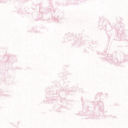 Teddy Bear Toile Pink