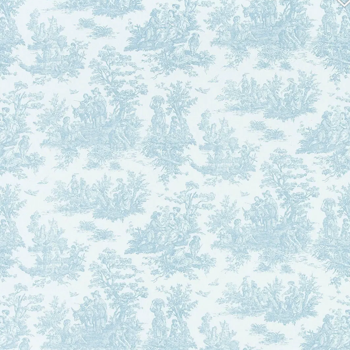Light Blue Toile