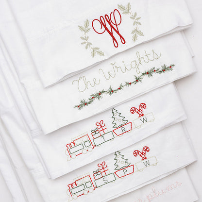 Personalized Holiday Pillowcase