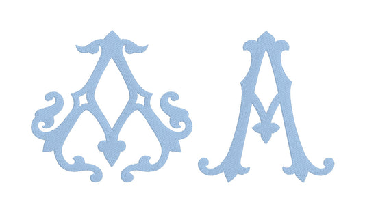 The Antique Chic Monogram - Options 1 & 2