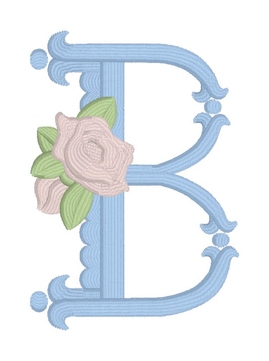 The Scalloped Floral Monogram