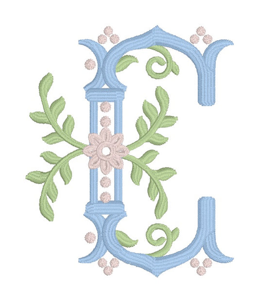 The Regal Daisy Monogram