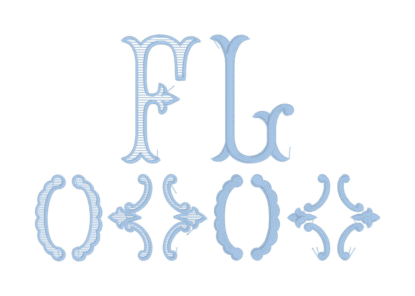 The Romanesque Monogram - Options 1-4