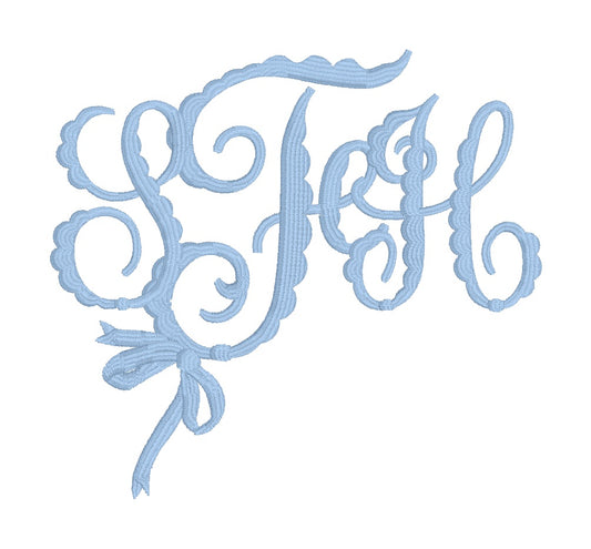 The Scalloped Bow Monogram