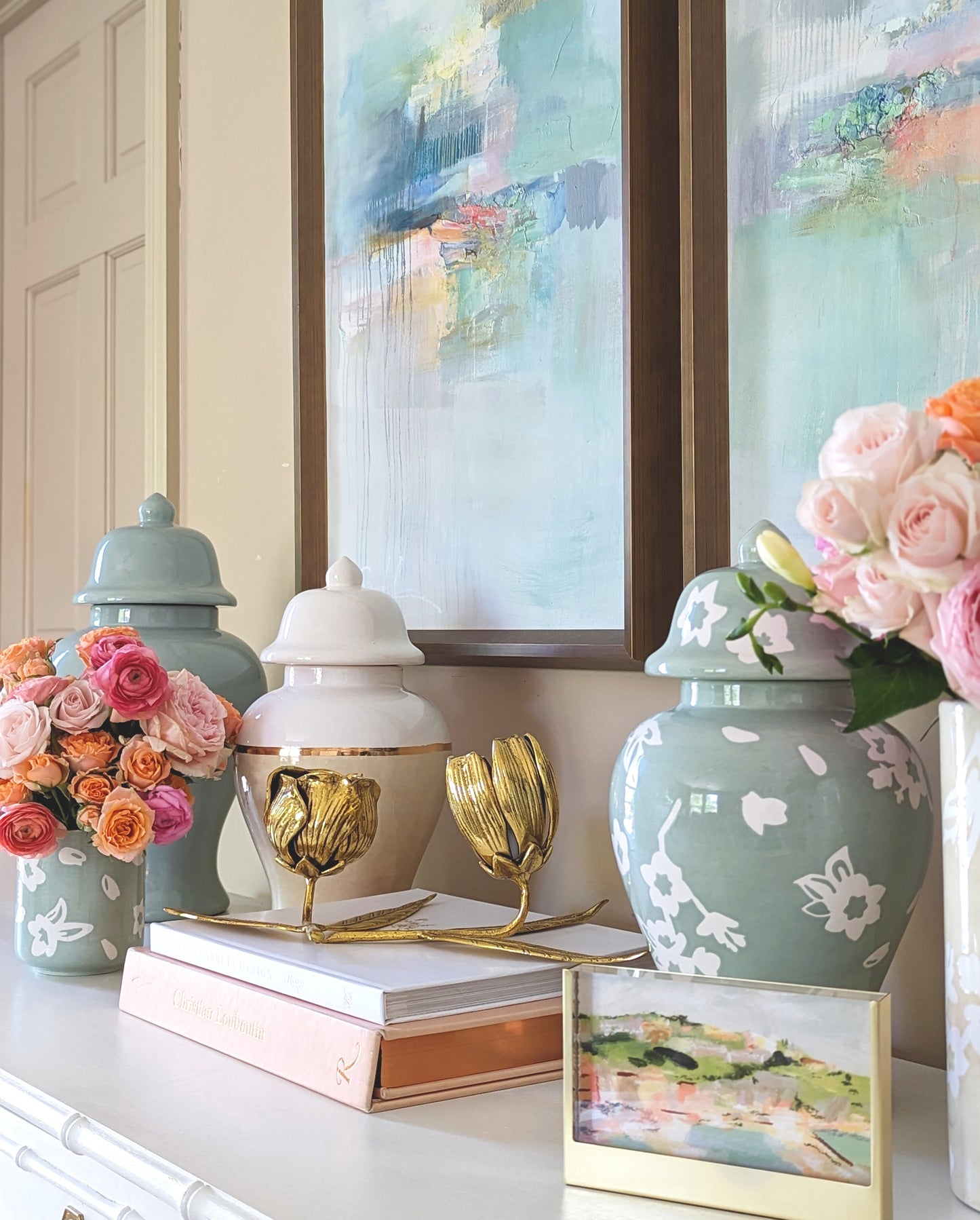 Sakura Ginger Jars in Blush